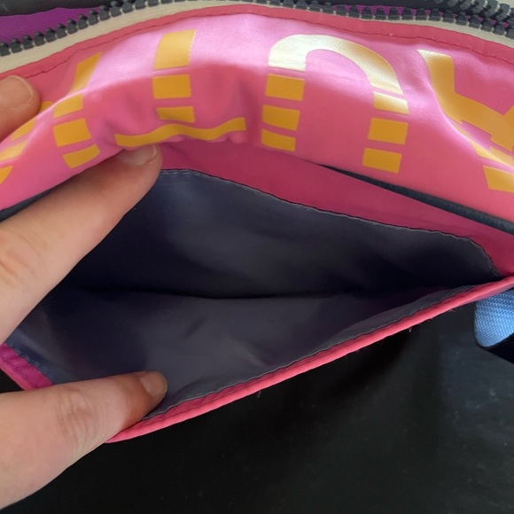 Nautica Vibrant Pink Crossbody with Navy Strap - Picture 4 of 5